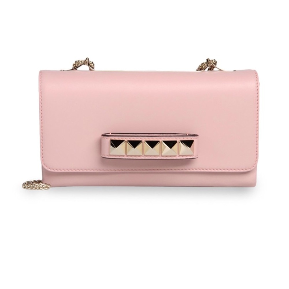 Valentino Garavani vavavoom clutch in light pink